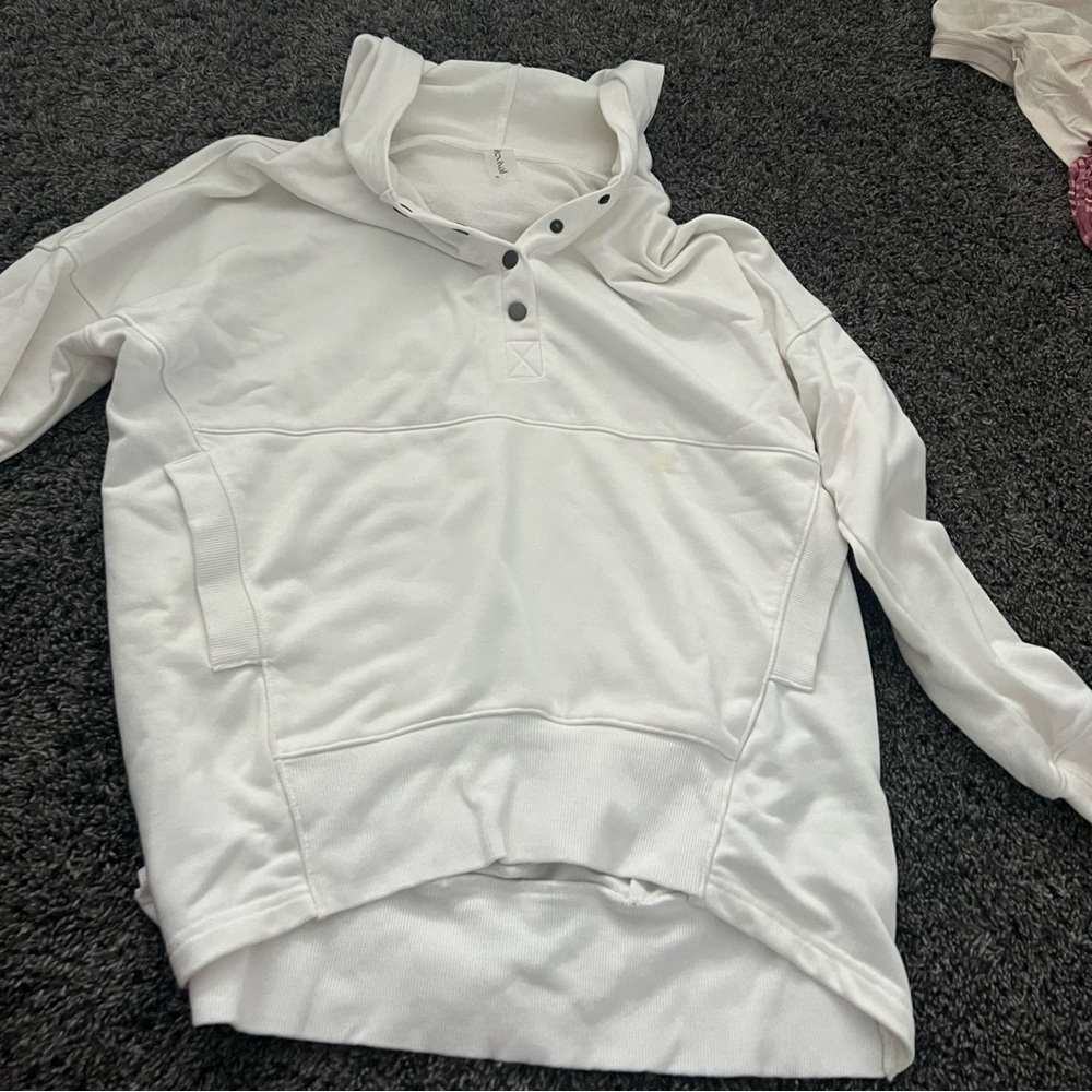 Button up crewneck